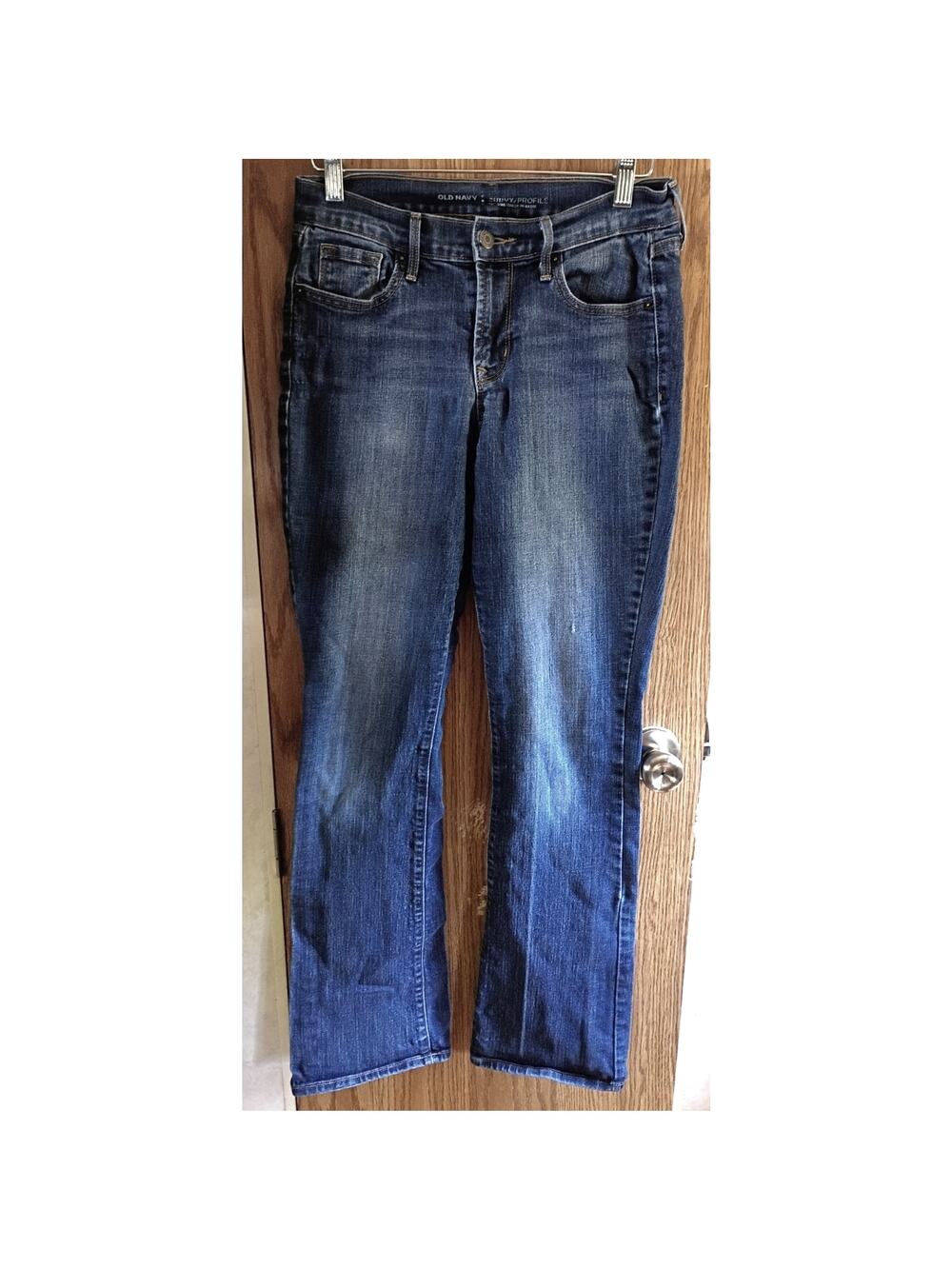 Old Navy Curvy Profile Blue Jeans Size 4 Medium Wash Bootcut Stretch Denim